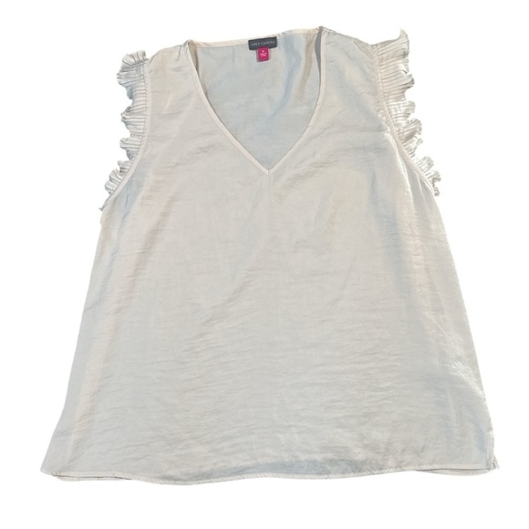 Vince Camuto sleeveless top blouse ivory size XL NWOT - Picture 1 of 5